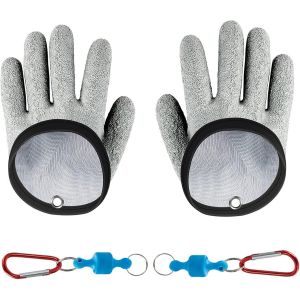 2 Pièces Gants De Pêche, De Chasse, De Gants, Imperméables, Gants De Pêche, Gants De Pêche, Avec Magnétique Boucle Pour La Pêche - Neuf