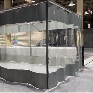 Mevronisshop-Extérieur Rideaux Imperméable, Transparent Pvc Plastique Rideau, 0.6mm Panneau De Bâche Avec Oeillet Et Crochet Pour Garage Porches Terrasse Jardin, 3x2.5m - Neuf