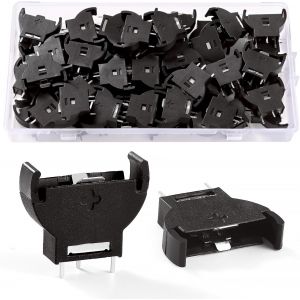 KALANKA-50 Pi&egrave;ces Supports de Piles Bouton Verticaux, CR2032 Support de Pile Bouton, Adaptateurs de Piles Bouton 3V, pour Piles Bouton CR2025 CR2016 - Neuf