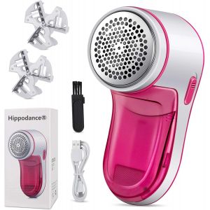 JGD-Rasoir Anti Bouloche,Anti Bouloche Vetement de USB Rechargeable Portable,Tissu Pull Laine Tondeuse &agrave; Textile pour pour Chandails/V&ecirc;tements/Rideaux/Tapis,2* Lame de Rechange - Neuf