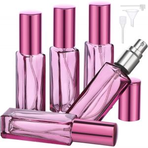 Sansh-Vaporisateur Parfum Vide, Vaporisateur De Sac Rechargeable, 5 Pièces Flacon De Parfum Vide Echantillon Spray 10ml, Parfum De Poche Pour Date, La Fête, Travail (Violet) - Neuf