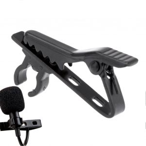 Sans fil Clip Microphone avec des Clips en Métal, Micro Cravate Accessoires pour la Vidéo Conférence et de l'Enregistrement - Neuf