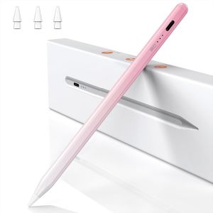 Stylet Compatible avec iPad 2018-2025, Stylet Magn&eacute;tique Haute Pr&eacute;cision, Recharge Rapide 15 Min, Rejet de Paume, pour iPad Pro/Air/Mini/6-11 G&eacute;n&eacute;ration-D&eacute;grad&eacute; Rose - Neuf