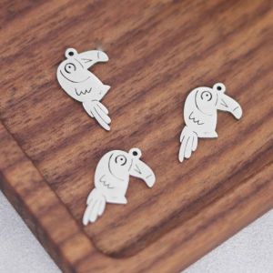 Mini Breloques Animaux En Acier Inoxydable Pour Bricolage, Bracelets À Glands, Bijoux Exécutifs, Pendentif Loup, Renard, Singe, Chameau, Dragon, Lézard, En Vrac, 3 Pièces--Pa1942 - Neuf