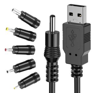 Universel Convertisseur C&acirc;ble USB DC 5V vers 5.5 * 2.1mm 1M, DC USB Cable d'alimentation 5V Barrel Jack pour Routeur/Cam&eacute;ra/Enregistreur de Voiture/Lampe de Bureau/TV Box/Parleur/USB Ventilateur, etc - Neuf