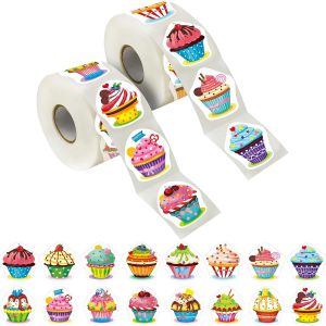 ERSHI-600 Autocollants Cupcake Décoration de Fête Récompense Enseignant Encouragement Motivation Mega Pack 16 designs avec ligne d[1 - Neuf