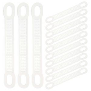 50pcs Poignées de cintre de vêtements en silicone Bandes de cintre de vêtements antidérapantes Poignées de cintre pour magasin de vêtements à la maison - Neuf