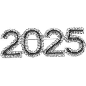 Kjdal-Broche Serpent Du Nouvel An Broche Chiffre Strass Broche Ch&acirc;le Pour Femme 2025 Charms Nouvel An Broche &Eacute;pingle &Agrave; V&ecirc;tements Broche Broche Alliage Rouge - Neuf