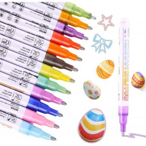 Feutres Paillettes, 12 Pcs Stylo Paillette, Cadeau Fille 4-12 Ans, Cadeau Paques Enfant, Pour Dessin, Scrapbooking, Carte Cadeau, Loisirs Cr&eacute;atifs Fille[Z4608] - Neuf