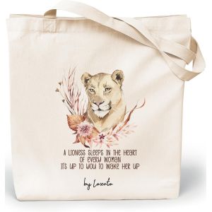 TZF-Tote Bag Femme - Sac Cabas Femme Original - Tote Bag Coton 100% Grand 35 x 42 x 8 cm - Sac Fourre Tout en Toile - Neuf