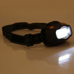 Phare Avant Led Cob Blanc Etanche Pour Velo Avec Bandeau Reglable - Neuf