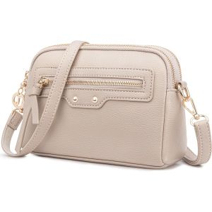 RFCBC-Sac Bandoulière Femme Petit Sac à Main en PU Cuir Mode Porté Epaule Sacs Bandouliere Téléphone Portable Besace Sacoche avec Bretelle Réglable pour Voyage Shopping Travail - Neuf