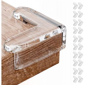20 Pcs Coin De Table Protection Bebe-Protection Angle Meuble Autocollante Transparent-Protege Coin De Table Bebe Et Enfant - Neuf
