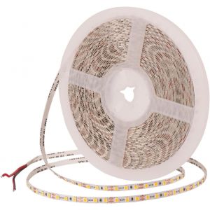12v Ruban Led Bande 3000k Lumineuse Led, 10m Autocollant Bandeau Led De 5mm De Largeur, Super Lumineux Led Light Strip 120leds/M Pour Escalier, Chambre, No&euml;l, F&ecirc;te, Etc(Sans Alimen[Rub9220470] - Neuf