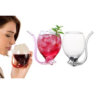 Lot De 2 Verres &Agrave; Porto En Verre Souffl&eacute; &Agrave; La Main Pour D&eacute;guster Des Liqueurs - Neuf