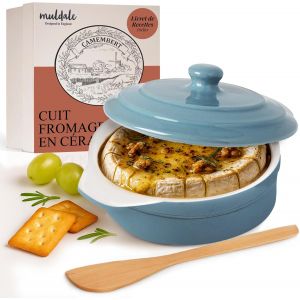 Subzonal-Plat De Cuisson &Agrave; Camembert &iquest; Bleu &iquest; Plat De Cuisson &Agrave; Brie Sans Plomb Avec Couvercle &iquest; 14 Cm &iquest; Avec &Eacute;pandeur Et Bo&icirc;te - Neuf