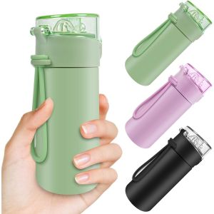 150ml Petite Bouteille Isotherme, Gourde Isotherme Avec Couvercle Verrouillable Anti-Fuite, Bouteille D'eau Acier Inoxydable À Double Paroi, Sans Bpa, Pour Running, École, Bureau (Vert) - Neuf