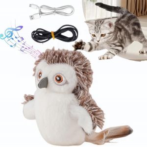 Letnerny-Jouet Chat O Au Qui Bouge, Jouet Interactif Pour Chat, Jouet Pour Chat Chantant O Au Gazouillant Simul&eacute; (Chirping+Flapping) - Bird Flapping Chirping Bird Cat Toy - Neuf