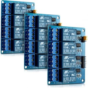 3X Module de Relais 4 canaux-Lot de modules 5V-Carte avec optocoupleur pour microcontrôleur Compatible Arduino Raspberry Pi - Neuf