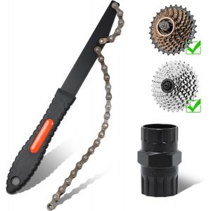 Subzonal-Outils De Demonte De Cassette De V&eacute;lo, Kit D'outils De Cha&icirc;ne De V&eacute;lo Pour Fouet De Cha&icirc;ne De V&eacute;lo Pour Shimano/Sram/Sunrace/Suntour/Chris King, Convient Aux Cha&icirc;nes De Vitesses 5-12 Vitesse - Neuf