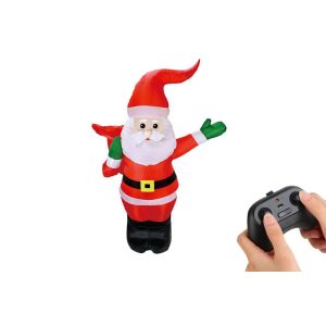 P&egrave;re No&euml;l gonflable t&eacute;l&eacute;command&eacute; en mouvement pour d&eacute;corations de No&euml;l ext&eacute;rieures - Neuf