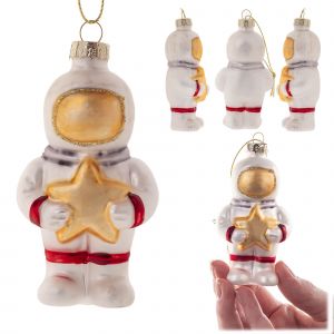 Boule de No&euml;l en verre Cosmonaute KADAX - Neuf