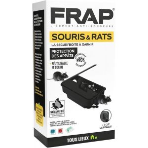 Kalanka-Securi`Boite U2013 Boîte Appât Rats & Souris À Garnir U2013 Réutilisable & Sécurisée U2013 Hors De Portée Enfants/Animaux U2013 Usage Intérieur/Extérieur U2013 1 Clé Incluse U2013 Solid - Neuf