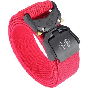 Cauc-Ceintures Homme, Femme Ceinture &Eacute;lastique Jeans Ceinture Tactique Militaire En Toile Nylon Molle Lib&eacute;ration Rapide Boucle Sangle R&eacute;glable Pour Sport Ext&eacute;rieur Pratique Et Durable 1.5 - Neuf