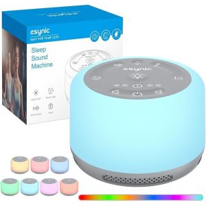 Machine &Agrave; Bruit Blanc Machine Sonore Portable Pour Le Sommeil De B&eacute;b&eacute; Avec 30 Types De Sons Relaxants Veilleuse R&eacute;glable Minuterie Batterie Int&eacute;gr&eacute;e De Grande Capacit&eacute; - Neuf