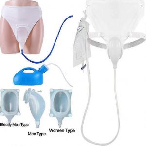 Collecteur d'urine en silicone, 3 types avec 2 poches de catheter urinaire pour personnes agees - Neuf