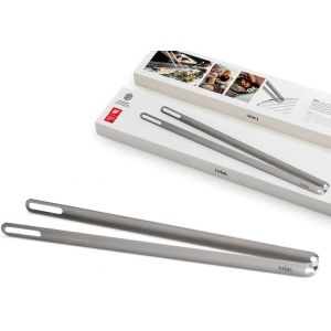 Pince &agrave; Barbecue 100% acier inox - fonction de l&egrave;ve-grille et d&eacute;coupes pour accrocher - Pince &agrave; viande et &agrave; cuire stable pour barbecue et cuisine - lavable au lave-vaisselle - 40 cm de long - Neuf