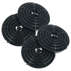 vhbw 4x Filtres &agrave; charbon actif compatible avec Ikea HDUR60S, HDUP0190S, HDUR0080S, HDUP0060S, HDUP0160S, HDVM0060S hotte aspirante - 17,8 cm - Neuf