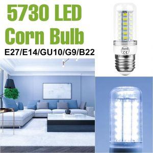LUGH-Cold White-B22E27 LED ampoule maïs E14 lampe GU10 projecteur G9 plafond lustres 220V intérieur maison chambre salon B22 lumières blanc froid/chaud - Neuf