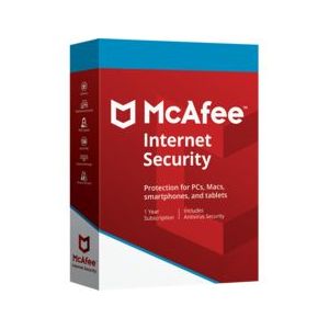 Mcafee Internet Security - 3 Appareils - Abonnement 1 An - Logiciel À Télécharger - Neuf