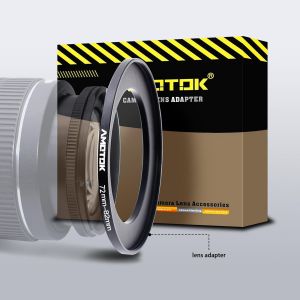 72mm vers Objectif 82mm Adaptateur d'objectif,pour Objectif 72mm vers Filtre 82mm Adaptateur,Compatible avec Tous Les Accessoires de Filtre de 82mm - Neuf