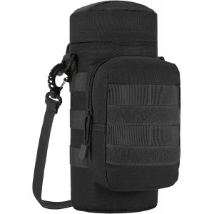 Tactique Molle L'eau Bouteille Sac,L'hydratation Transporteur Sac Avec Supplémentaire Accessoire Poche Et Détachable Épaule Sangle Pour Militaire Sport Randonnée Bicyclette.[T263] - Neuf