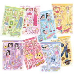 Lot De 8 Autocollants Graffitis Pour Jeunes Filles, Pour Ordinateur Portable, Voiture, Moto, Vélo, Casque, Skateboard, Guitare, Bouteille D'eau, Décoration Cool, Cadeaux - Neuf