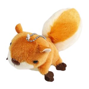 Une mignonne mini &eacute;cureuil peluche poup&eacute;e pendentif d&eacute;coration - Neuf