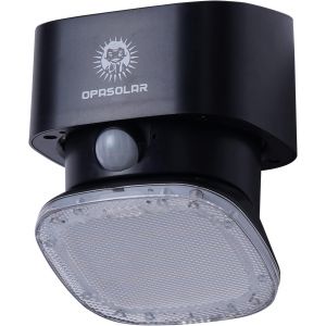 Applique Murale D'extérieur À Énergie Solaire Sans Fil Avec Détecteur De Mouvement Pir 120° Grand Angle Ip65 - Noir - 2000 Lm - Neuf