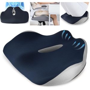 Nouvelhorizonstore-Coussin Si&iquest;&iquest;Ge De Voiture, Coussin De Si&iquest;&iquest;Ge De Conduite En Mousse M&iquest;&iquest;Moire De Forme, Rehausseur D'assise Ergonomique, Coussin De Si&iquest;&iquest;Ge Pour Voiture, Bureau, Auto - Neuf