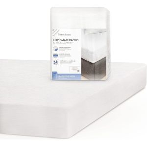 Kalanka-Sweet Home - Couvre Et Protège-Matelas 1 Carré Demi Jersey Et Coton, Antibactérien Antitranspirant, Surmatelas Idéal Pour Linge De Lit Et Oreillers, Protege Matelas 130x200 Cm Avec Angles Éla - Neuf