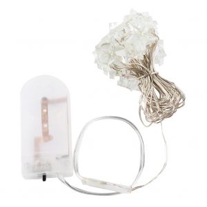 Hjlian Guirlande Lumineuse Etoilee A 20 Led Pour Chambre A Coucher, Pelouse, Paysage, Jardin, Maison, Decoration De Vacances, Blanc Froid - Neuf