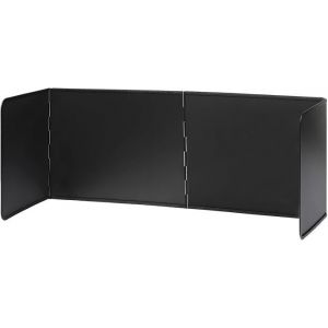 Kalanka-Plaque Anti Projection Cuisine ¿ Protection Anti-Éclaboussures Pliable 40×76×29.5 Cm ¿ Protection Mur Cuisine Pour Poêle, Gazinière, Cuisine, Mur (Noir) - Neuf