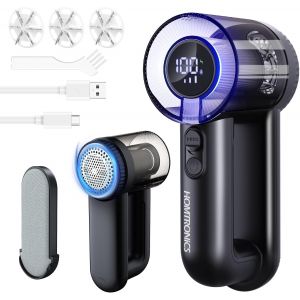 JGD-Anti Bouloche &Eacute;lectrique, [Type-C+&Eacute;cran LED] Anti Bouloche &Eacute;lectrique, Rasoir Anti Bouloche,2000mAh, 6 Lames Rempla&ccedil;ables,3 Vitesses R&eacute;glables,Id&eacute;al V&ecirc;tements Canap&eacute;s Couvertures - Neuf