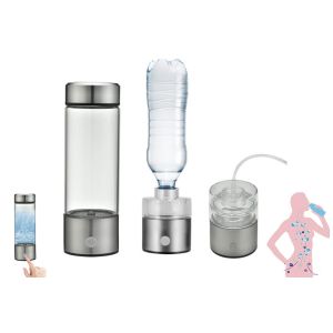 Bouteille Ioniseur D'eau Hydrog&eacute;n&eacute;e Portable Avec Inhalateur Et Chargement Usb - Neuf