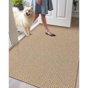 Ulteronixshop-Tapis Entree Interieur 81x122 Cm, Paillasson Interieur Antid&eacute;rapant, Tapis Int&eacute;rieur Entree Absorbant, Fin,Lavable Pour Entr&eacute;e, Interieur, Couloir, Kaki - Neuf