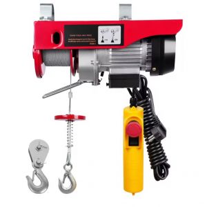 Palan &eacute;lectrique 250 kg 220V &ndash; Treuil &eacute;lectrique garage avec t&eacute;l&eacute;commande - Neuf