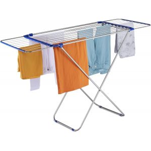 KGABERY-Etendoir Extensible,Pliable,Acier Inoxydable,Longueur Séchoir De 13,6 M,Séchoir Droit Hlp 97X176X55 Cm - Neuf