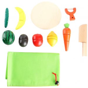 Simulation De Fruits Et Legumes En Bois Pour Enfants, Cuisine, Cuisine, Decoupe, Jeu De Simulation - Neuf
