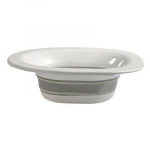 Bidet d'évier de toilette Sitz ,bidet pliable avec chasse d'eau pour le traitement des hémorroïdes,gris - Neuf